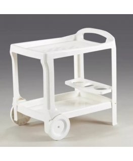 Borneo food trolley 52x68x70cm white