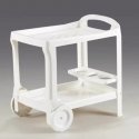 Borneo food trolley 52x68x70cm white Borneo food trolley 52x68x70cm white