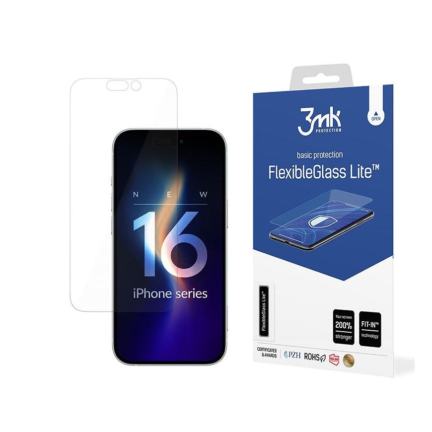 3mk FlexibleGlass Lite do Apple iPhone 16 Plus – 2