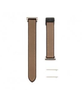 20mm Silicone Leather Watch Strap with Magnetic Wine Red