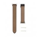 20mm Silicone Leather Watch Strap with Magnetic Wine Red