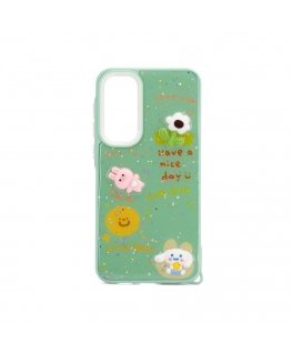 Samsung Galaxy A55 EPOXY CARTOON COVER Light Green