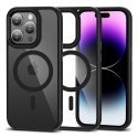 Tech-Protect MagMat MagSafe case for iPhone 15 Pro - transparent and black Tech-Protect MagMat MagSafe case for iPhone 15 Pro - transparent and black