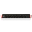 Techly Multi-Socket 8 Sockets for Rack 19" C14 Plug 1 HE