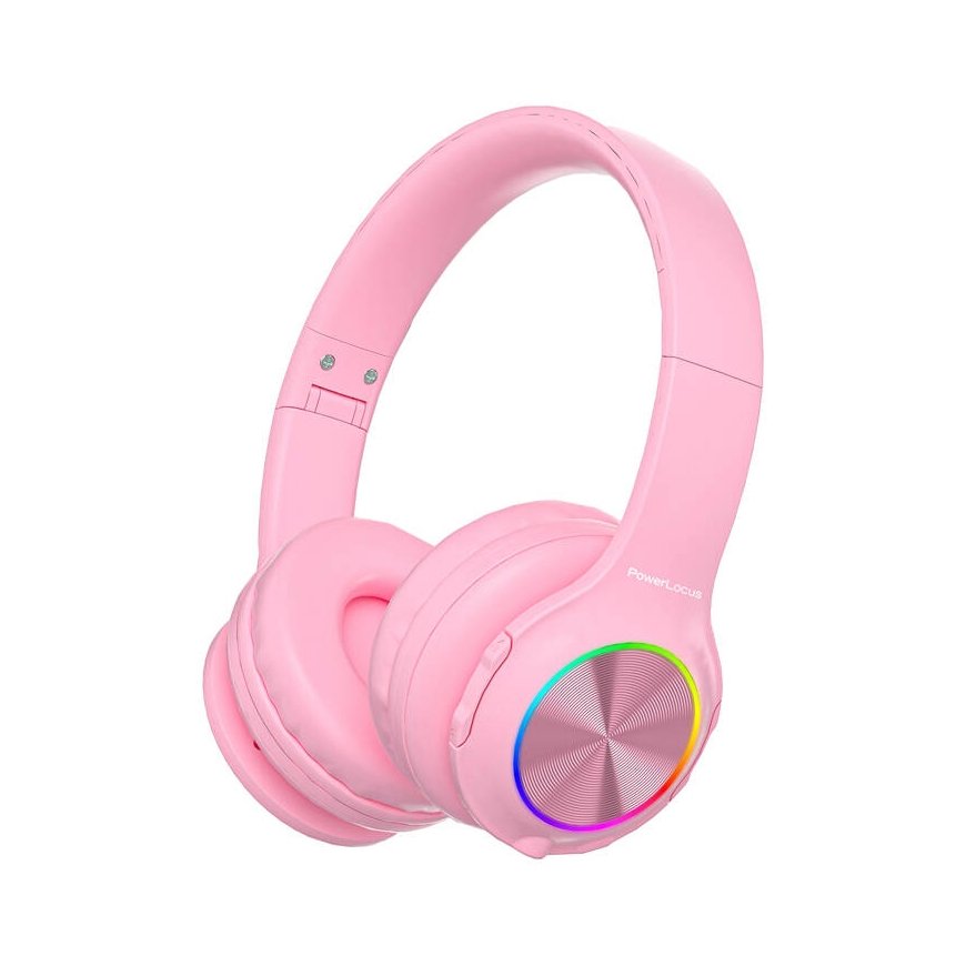 Wireless Headphones for kids PowerLocus PLED (pink)