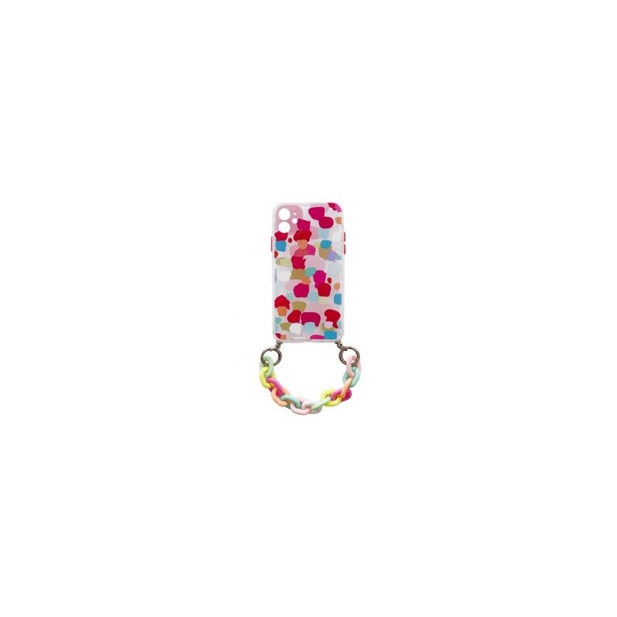 Color Chain Case gel flexible elastic case cover with a chain pendant for Samsung Galaxy A72 4G multicolour (2)