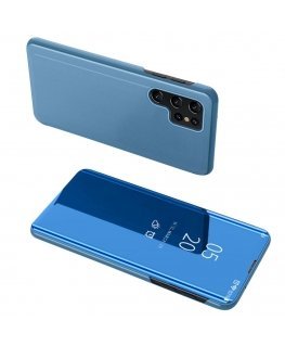 Clear View Case for Samsung A05s with flap - blue