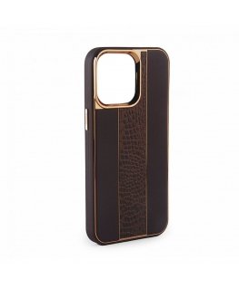 Apple iPhone 14 Leather Case Customized Brown