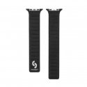 Watch 42/44/45mm Fine woven twill magnetic chain Watch Straps Black Watch 42/44/45mm Fine woven twill magnetic chain Watch Straps Black