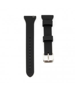 22mm T-buckle Silicone Loop Watch Strap (130mm M/L) Black