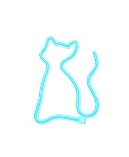 Neon LED Light CAT turquoise NNE24 Neolia