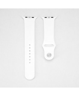 Watch 42/44/45mm Silicone Loop Watch Strap (140mm M/L) White