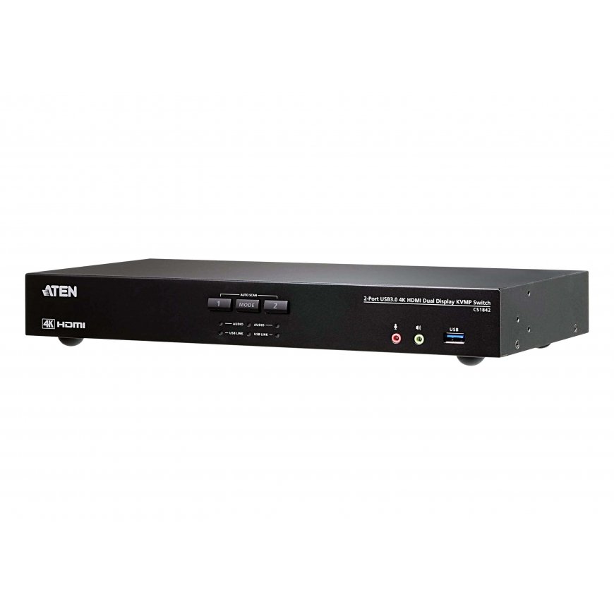 ATEN CS1842-AT-G KVM-kytkin musta