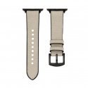 Watch 42/44/45mm Silicone patch Leather Watch Strap (132mm M/L) White