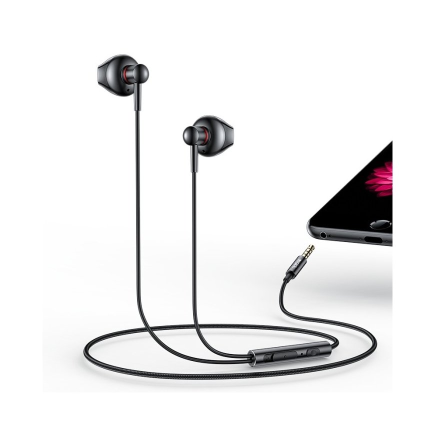 Earphone 3.5mm With Microfone Black