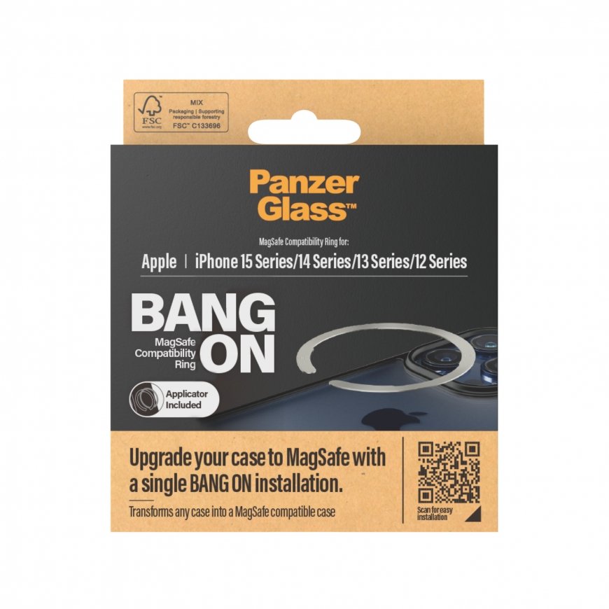 PanzerGlass MagSafe compatibility ring for iP12 13 14 and 2023 mobilo telefonu apvalks Aploksne Caur – 2