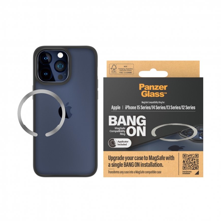 PanzerGlass ® Bang On MagSafe Compatibility Ring for 15 | 14 | 13 | 12 – 3