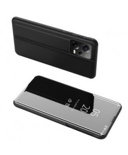 Clear View Case cover for Xiaomi Redmi Note 12 Pro+ with a flip cover black