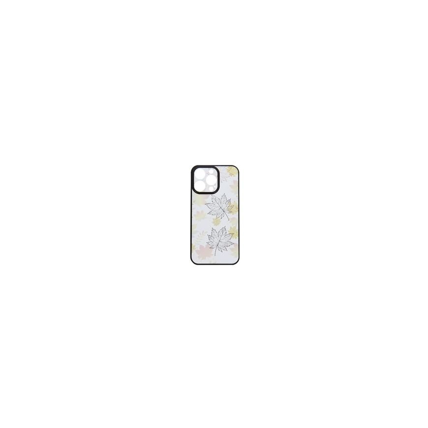 Apple iPhone 15 Silicone case Design pompom Purin Transparent Orange
