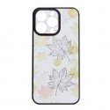 Apple iPhone 15 Silicone case Design pompom Purin Transparent Orange