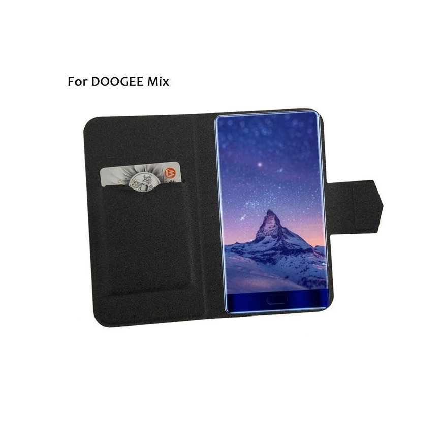 MIX Flip cover + tempered glass Black