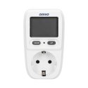 ORNO OR-WAT-419(GS) wattmeter White Built-in display LCD 200 - 276 W ORNO OR-WAT-419(GS) wattmeter White Built-in display LCD 200 - 276 W