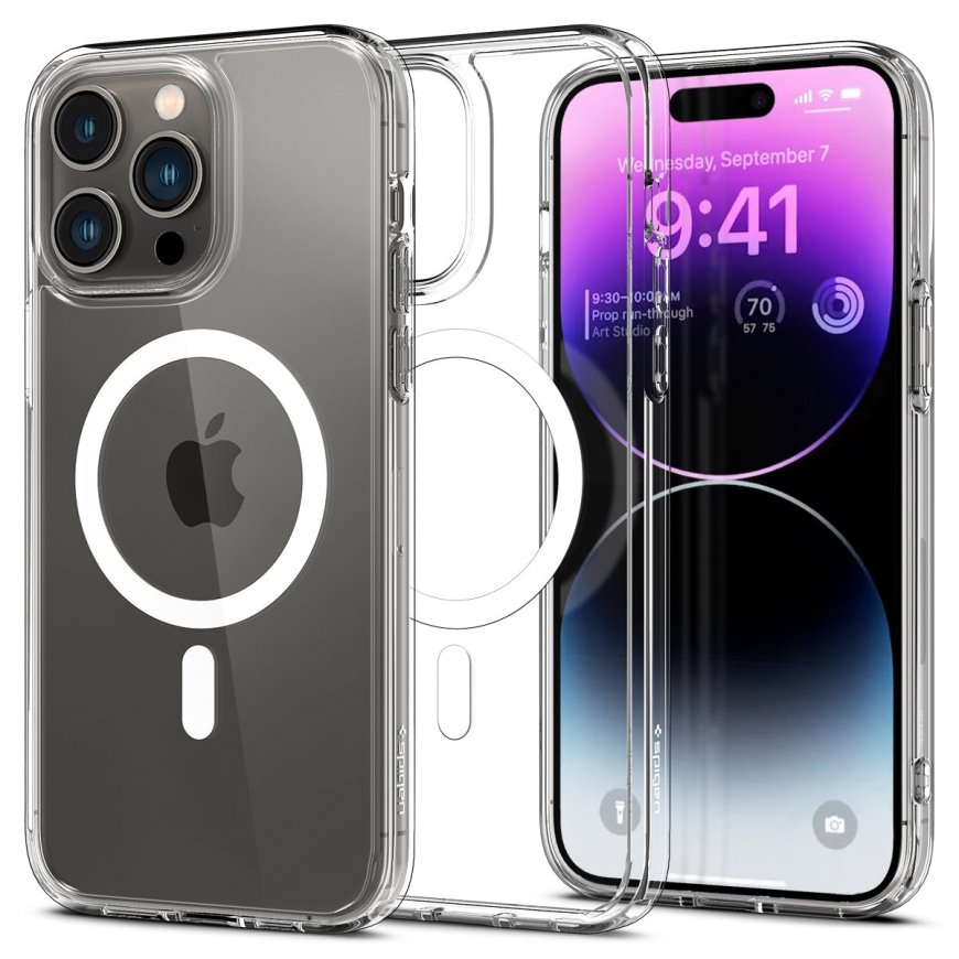 Spigen ACS04825 mobiiltelefoni ümbris 17 cm (6.7") Kate Läbipaistev, Valge