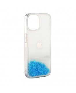 Apple iPhone 11 Silicone Case Water Glitter Blue