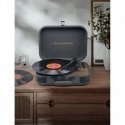 MT-207 DGB Turntable Stereo System, Black/Brown |