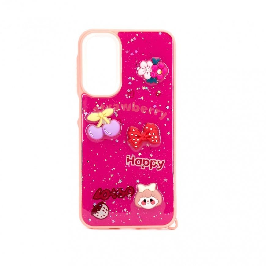 Samsung Galaxy A15 EPOXY CARTOON COVER Rose Red