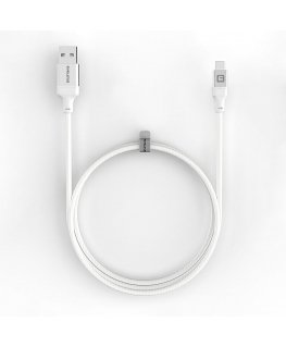 USB A to C, 1.2M Aluminum housing braiding White