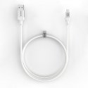 USB A to C, 1.2M Aluminum housing braiding White USB A to C, 1.2M Aluminum housing braiding White