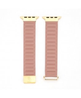Watch 38/40/41mm cortical back buckle magnetic suction Watch Straps Rose pink