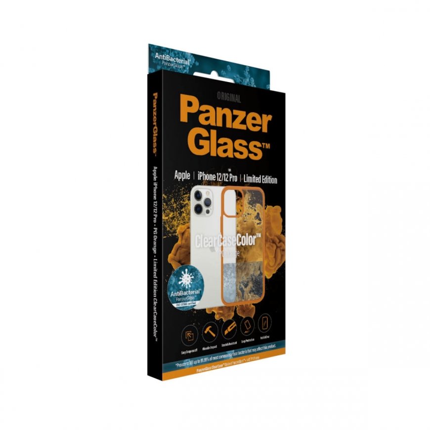 PanzerGlass ® ClearCaseColor™ Apple iPhone 12 | 12 Pro - ® Orange Limited Edition – 5