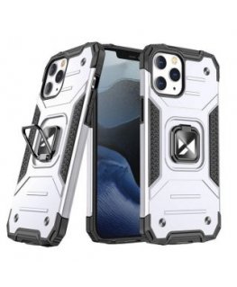 Wozinsky Ring Armor Case Kickstand Tough Rugged Cover for iPhone 13 silver
