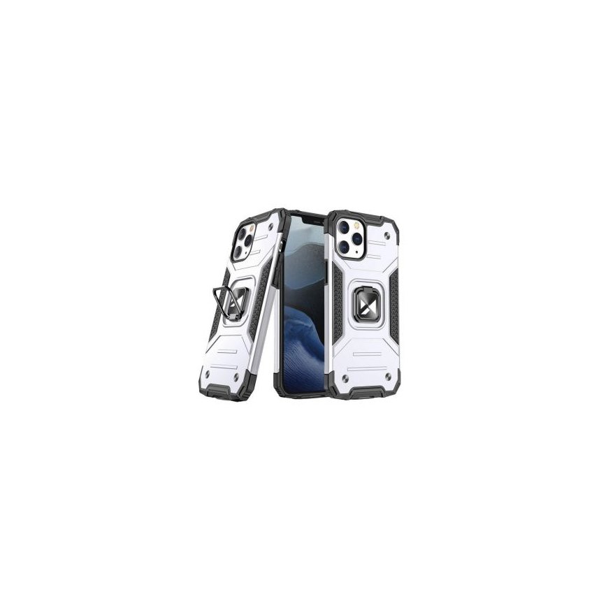 Wozinsky Ring Armor Case Kickstand Tough Rugged Cover for iPhone 13 silver