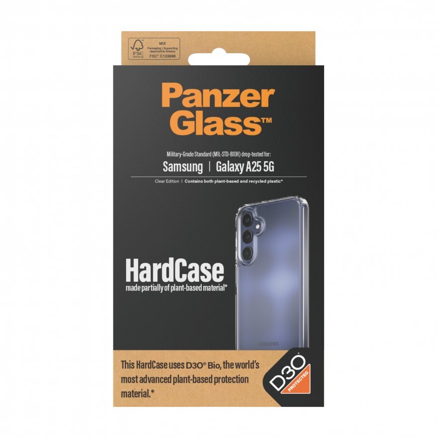 PanzerGlass ® HardCase Transparent w. D3O® Samsung Galaxy A25 5G – 3