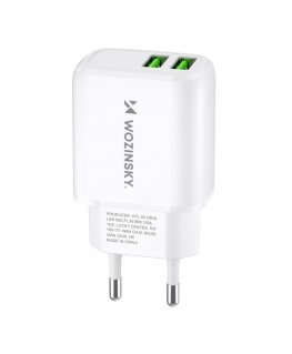 Wozinsky CUWCW 2.4A 2 x USB-A wall charger - white