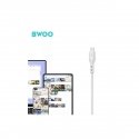 BWOO cable X172L USB - Lightning 1,0m 3A white BWOO cable X172L USB - Lightning 1,0m 3A white