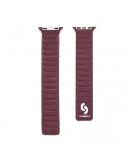 Watch 42/44/45mm Fine woven twill magnetic chain Watch Straps Plum