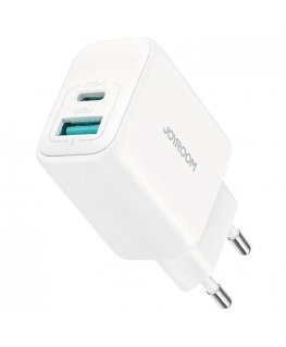 20W Dual-Port (USB A+ USB C) Charger (EU) White