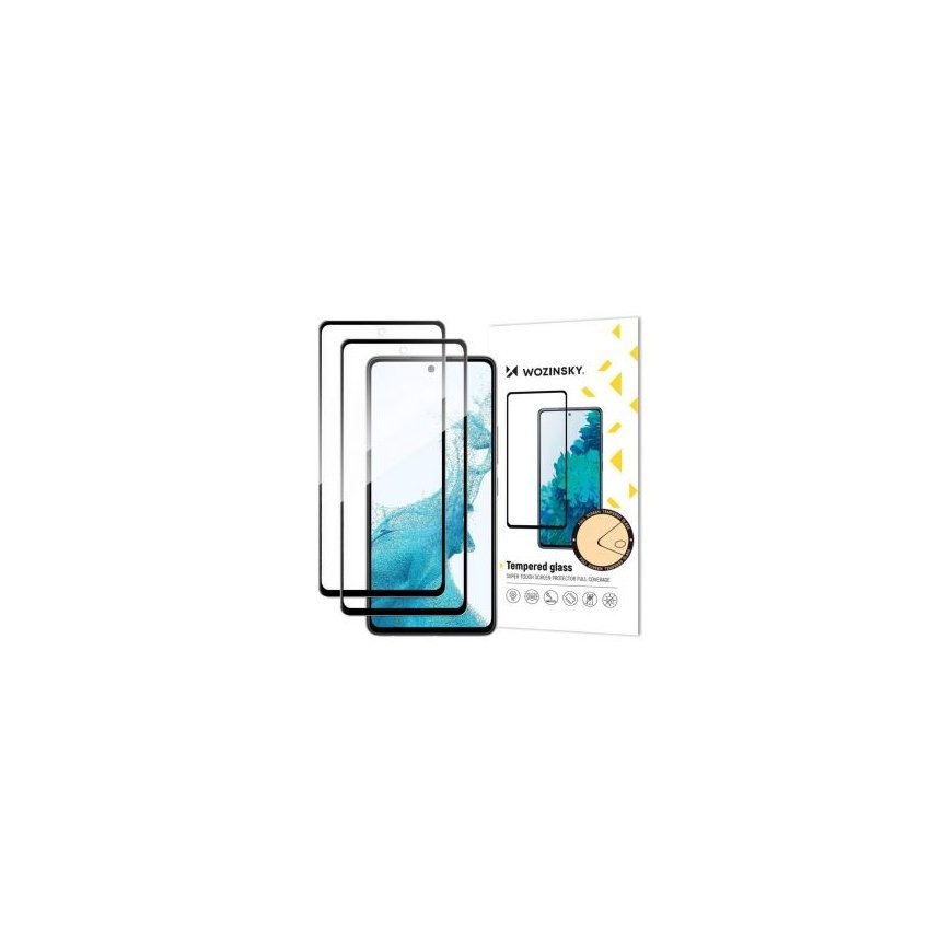 Wozinsky 2x Set Super Tough Full Glue Tempered Glass Full Screen with Frame Case Friendly Samsung Galaxy A53 5G Black