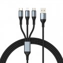 BWOO Fast 3 in 1 USB 3A Charging Cable X274 BWOO Fast 3 in 1 USB 3A Charging Cable X274