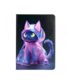 iPad 10.2 / 10.5 Tablet Case Design Cat Purple