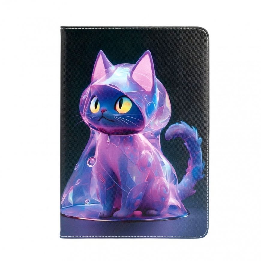 iPad 10.2 / 10.5 Tablet Case Design Cat Purple
