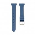 22mm T-buckle Silicone Loop Watch Strap (130mm M/L) Blue