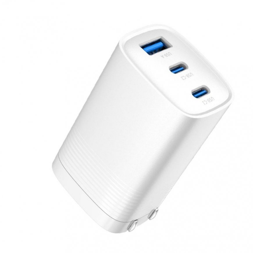 65W Max Fast Charger CN USB-C1/USB-C1/USB-A White