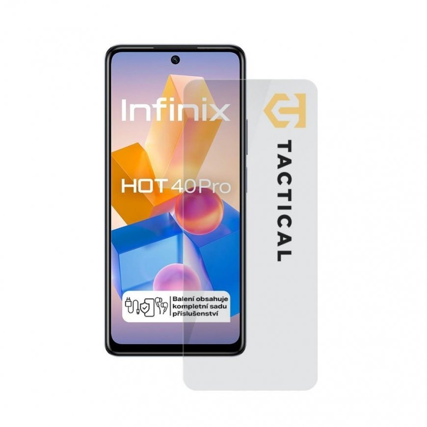 - Tactical Glass Shield 2.5D for Infinix Hot 40 Pro Clear