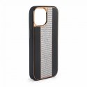 Apple iPhone 15 Pro Diamonds and Leather Case Black Apple iPhone 15 Pro Diamonds and Leather Case Black
