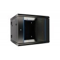 Extralink 9U 600X600 AZH WALL-MOUNTED RACKMOUNT CABINET SWING TYPE BLACK Seinään asennettava laiteke Extralink 9U 600X600 AZH WALL-MOUNTED RACKMOUNT CABINET SWING TYPE BLACK Seinään asennettava laiteke